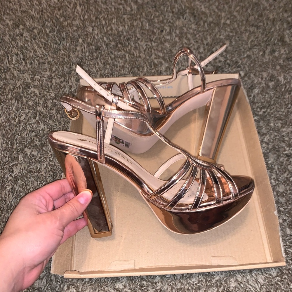 Open Toe Chunky Heel Sandals Ankle Strap